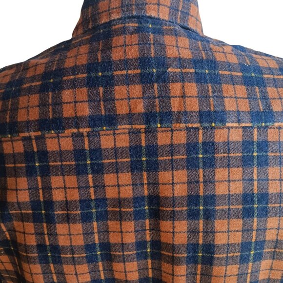 Large Vintage Flannel Shirt 1990's Williams Bay Plaid Soft Buttery Grunge Indie - Picture 6 of 7